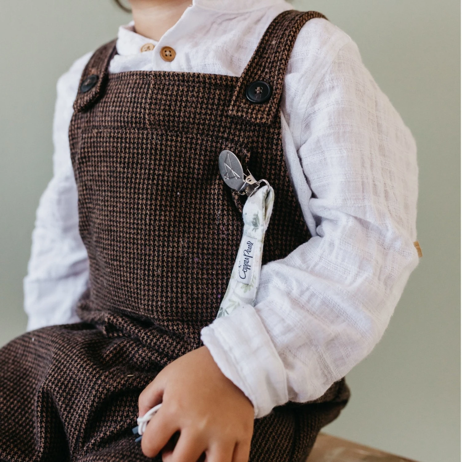 Copper Pearl Binky Clips | Rex 5 Copper Pearl Binky Clips | Rex - Image 3