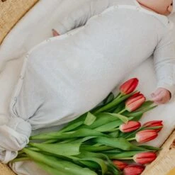 Copper Pearl Knotted Gown | Peter -The Baby's Crib CPSpring23ACWEB 12