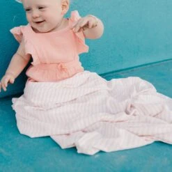 Copper Pearl Knit Swaddle Blanket | Winnie -The Baby's Crib CPTOM21ACWEB 176