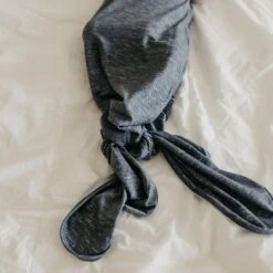 Copper Pearl Knotted Gown | Denim -The Baby's Crib CPTRIPLETS21ACWEB 121