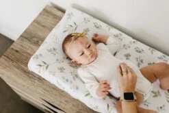 Copper Pearl Premium Knit Diaper Changing Pad Cover | Haven -The Baby's Crib CPTRM21ACWEB 163