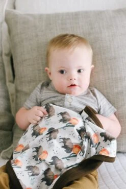 Copper Pearl Three-Layer Security Blanket Set | Bison -The Baby's Crib Christmas CP 30