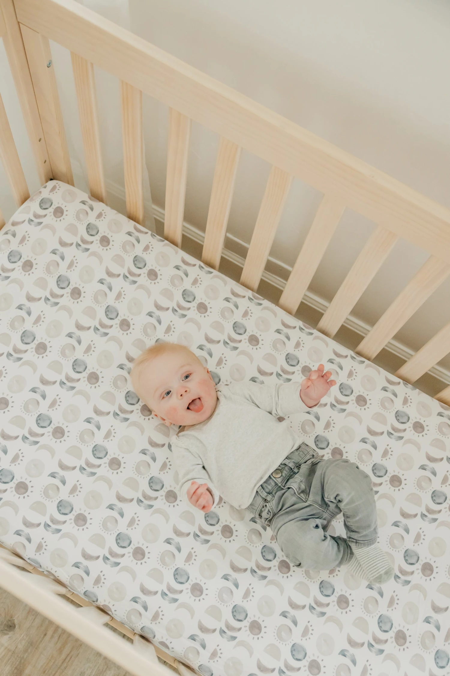 Copper Pearl Premium Knit Fitted Crib Sheet | Eclipse 5 Copper Pearl Premium Knit Fitted Crib Sheet | Eclipse - Image 3