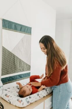 Copper Pearl Premium Knit Diaper Changing Pad Cover | Jo -The Baby's Crib CopperPearl1120ACWB 139