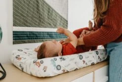 Copper Pearl Premium Knit Diaper Changing Pad Cover | Jo -The Baby's Crib CopperPearl1120ACWB 141