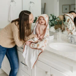 Copper Pearl Premium Knit Hooded Towel | Ferra -The Baby's Crib CopperPearl1120ACWB 157