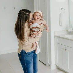 Copper Pearl Premium Knit Hooded Towel | Ferra -The Baby's Crib CopperPearl1120ACWB 167