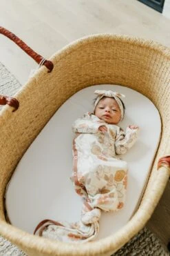 Copper Pearl Knit Headband Bow | Ferra -The Baby's Crib CopperPearl1120ACWB 217