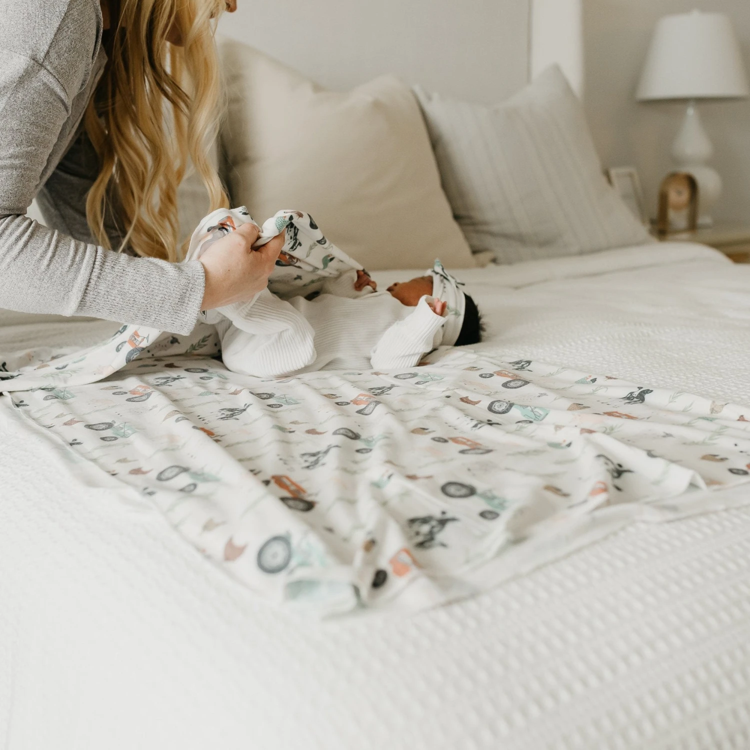 Copper Pearl Knit Swaddle Blanket | Jo 7 Copper Pearl Knit Swaddle Blanket | Jo - Image 5