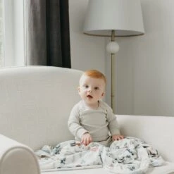 Copper Pearl Knit Swaddle Blanket | Jo 27 Copper Pearl Knit Swaddle Blanket | Jo -The Baby's Crib CopperPearl1120ACWB 570