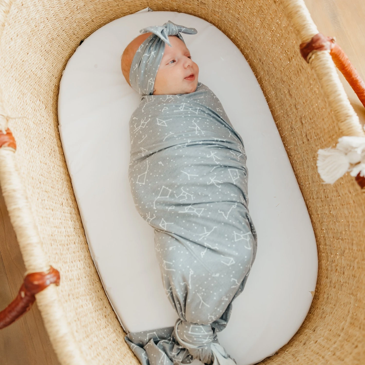 Copper Pearl Knit Swaddle Blanket | Astro 4 Copper Pearl Knit Swaddle Blanket | Astro - Image 2