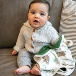 Copper Pearl Three-Layer Security Blanket Set | Noah -The Baby's Crib Copy of CopperPearl April BeckyKimballPhoto 154