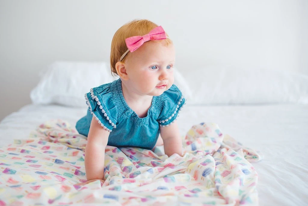 Copper Pearl Knit Swaddle Blanket | Summer 4 Copper Pearl Knit Swaddle Blanket | Summer - Image 2