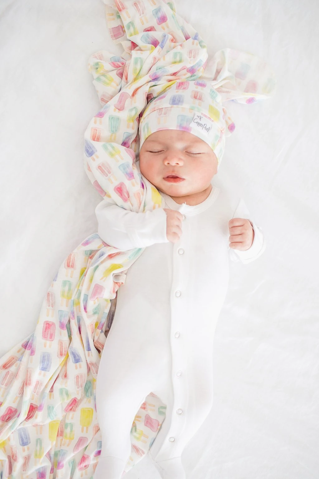 Copper Pearl Knit Swaddle Blanket | Summer 5 Copper Pearl Knit Swaddle Blanket | Summer - Image 3