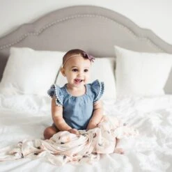 Copper Pearl Knit Swaddle Blanket | Caroline -The Baby's Crib Copy of EmmyLowePhotoCopperPearlFeb12 32 128f3584 996c 41a7 ae45 9e8c1bb9bc3f