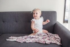 Copper Pearl Knit Swaddle Blanket | Morgan -The Baby's Crib Copy of EmmyLowePhotoCopperPearlJan18 70 0056fa6f d30a 4c5d a45e f4ee3028399e