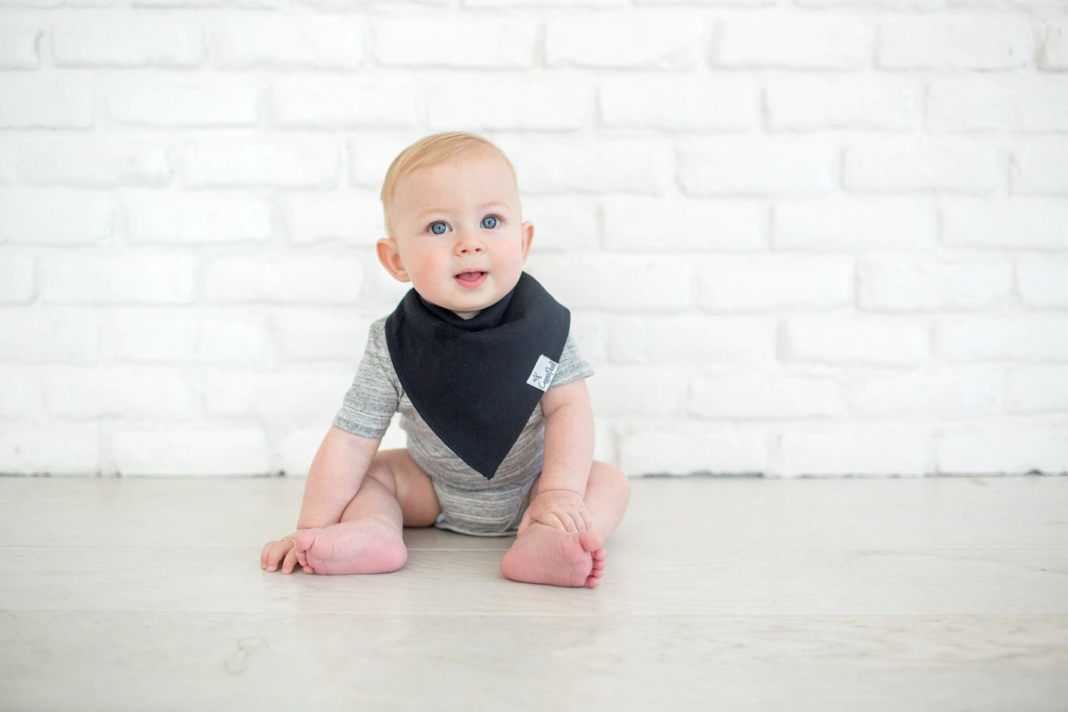 Copper Pearl Baby Bandana Bibs | Black Basics 7 Copper Pearl Baby Bandana Bibs | Black Basics - Image 5