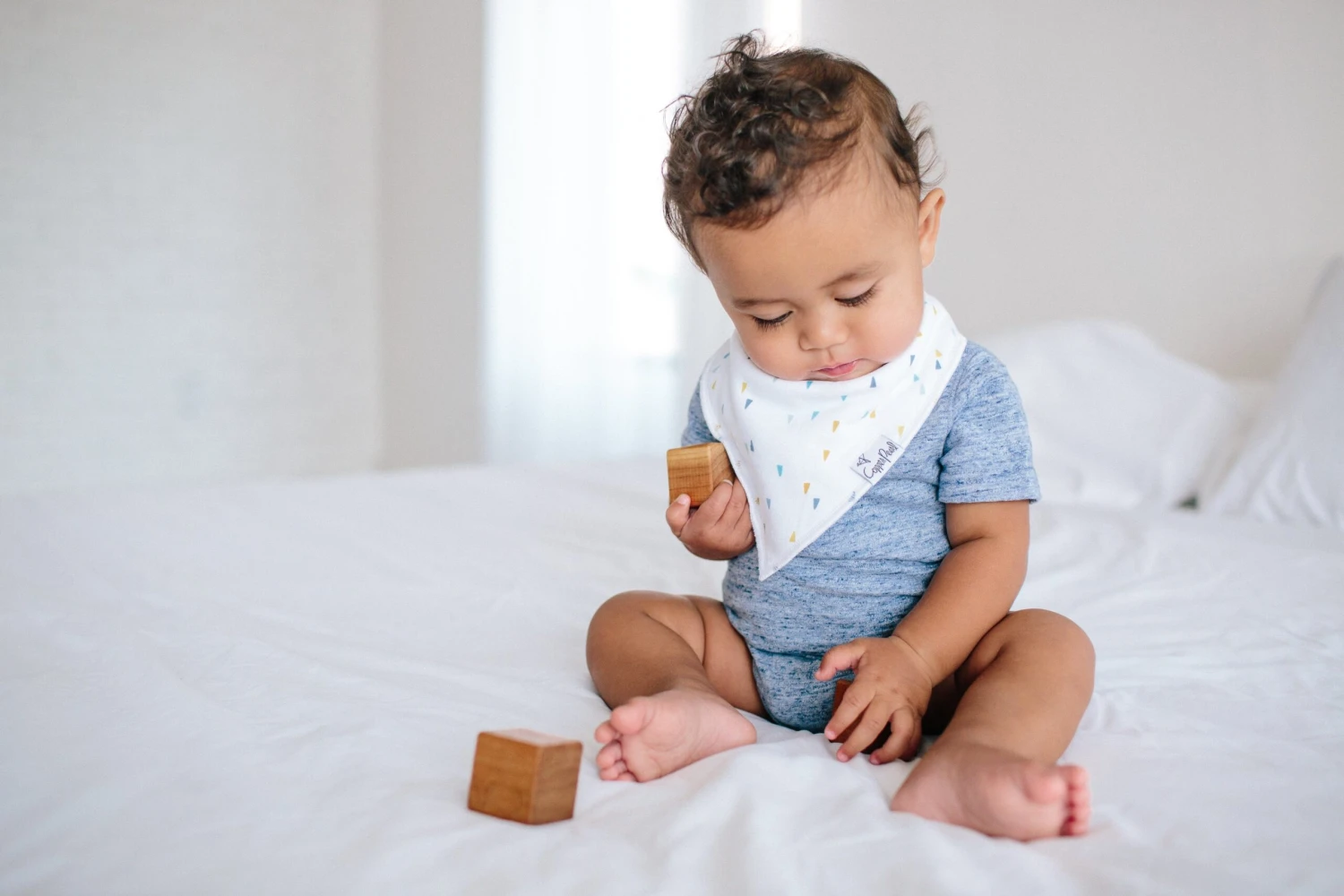 Copper Pearl Baby Bandana Bibs | Arctic 9 Copper Pearl Baby Bandana Bibs | Arctic - Image 7