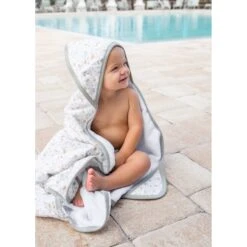 Copper Pearl Premium Knit Hooded Towel | Arlo -The Baby's Crib DSC7357