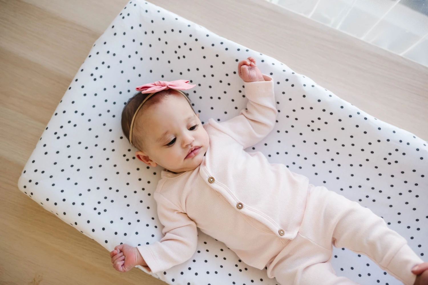 Copper Pearl Premium Knit Diaper Changing Pad Cover | Willow 6 Copper Pearl Premium Knit Diaper Changing Pad Cover | Willow - Image 4