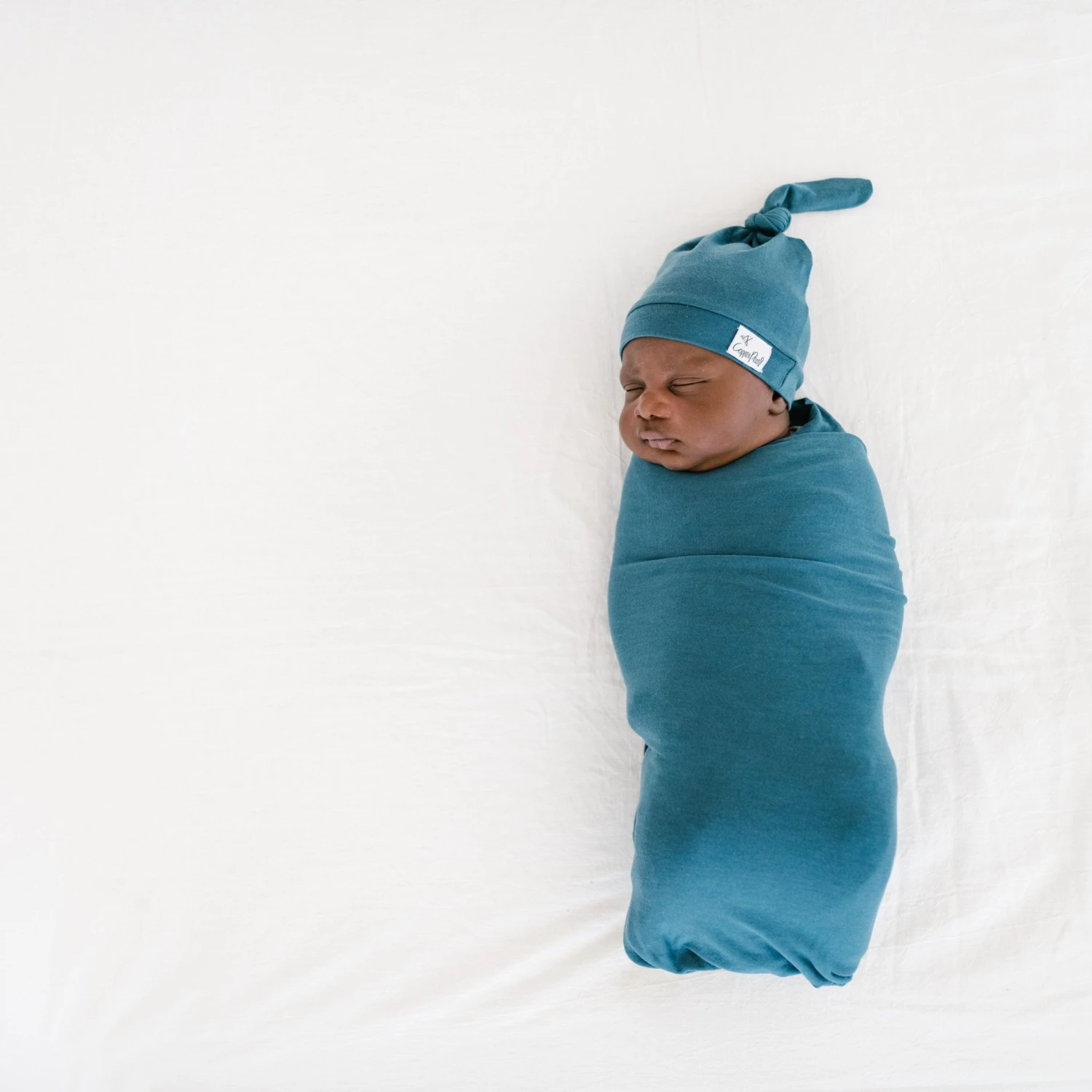 Copper Pearl Knit Swaddle Blanket | Steel 9 Copper Pearl Knit Swaddle Blanket | Steel - Image 7