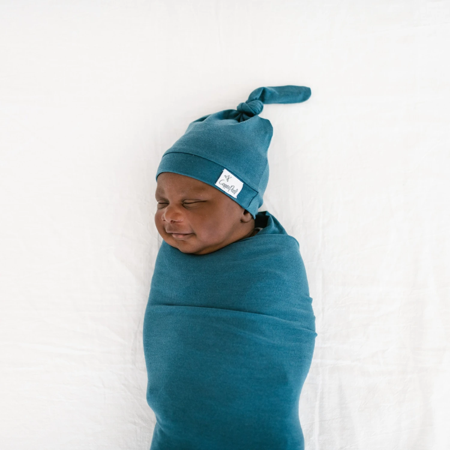 Copper Pearl Knit Swaddle Blanket | Steel 7 Copper Pearl Knit Swaddle Blanket | Steel - Image 5