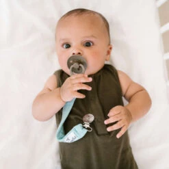 Copper Pearl Binky Clips | Chip -The Baby's Crib DSC 0986