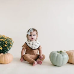 Copper Pearl Fashion Trimmed Bib Set | Casper -The Baby's Crib DSC 1330