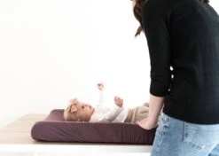 Copper Pearl Premium Knit Diaper Changing Pad Cover | Plum 7 Copper Pearl Premium Knit Diaper Changing Pad Cover | Plum -The Baby's Crib DSC 2090