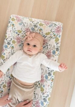 Copper Pearl Premium Knit Diaper Changing Pad Cover | Olive -The Baby's Crib DSC 2104