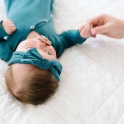 Copper Pearl Knotted Gown | Steel -The Baby's Crib DSC 2151