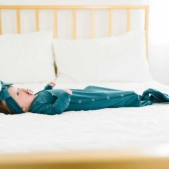 Copper Pearl Knotted Gown | Steel -The Baby's Crib DSC 2160