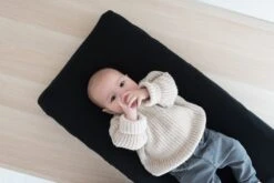 Copper Pearl Premium Knit Diaper Changing Pad Cover | Midnight -The Baby's Crib DSC 2533