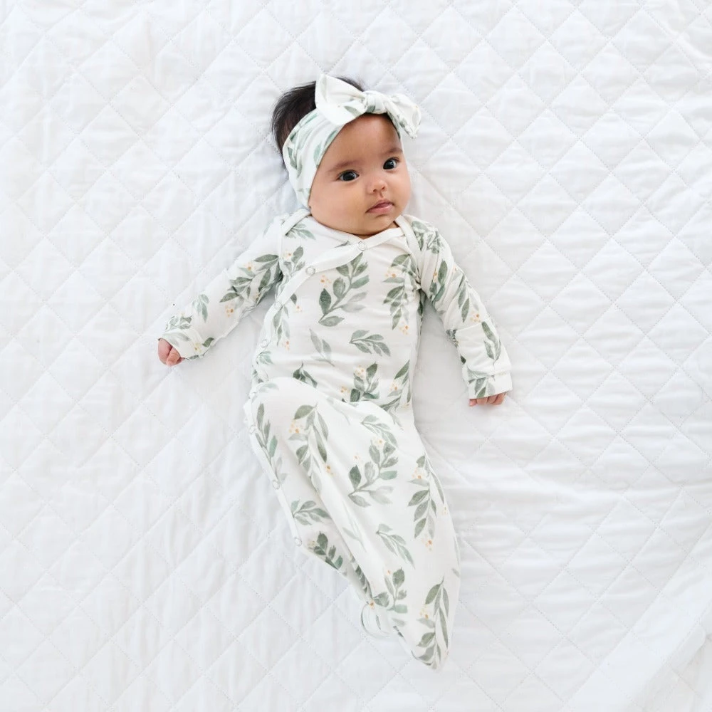 Copper Pearl Knit Headband Bow | Fern 5 Copper Pearl Knit Headband Bow | Fern - Image 3