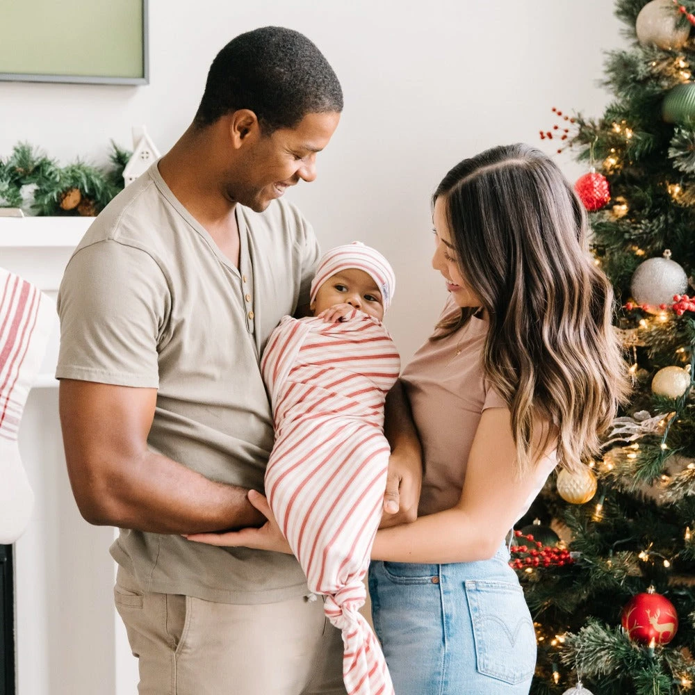 Copper Pearl Knit Swaddle Blanket | Cinnamon 4 Copper Pearl Knit Swaddle Blanket | Cinnamon - Image 2