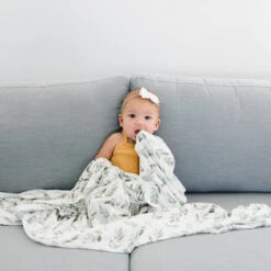 Copper Pearl Knit Swaddle Blanket | Fern 11 Copper Pearl Knit Swaddle Blanket | Fern -The Baby's Crib DSC 4719