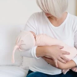 Copper Pearl Knit Swaddle Blanket | Blush 15 Copper Pearl Knit Swaddle Blanket | Blush -The Baby's Crib DSC 5757