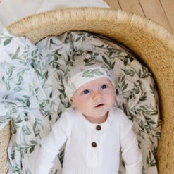 Copper Pearl Top Knot Hat | Fern -The Baby's Crib DSC 8689copy