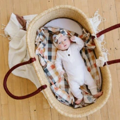 Copper Pearl Knit Headband Bow | Harvest -The Baby's Crib DSC 8861copy