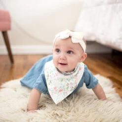 Copper Pearl Baby Bandana Bibs | Claire -The Baby's Crib EmmyLowePhotoCopperPearlAug17 3 2e2350bd 09f8 48ca b330 83ae1b7e5882