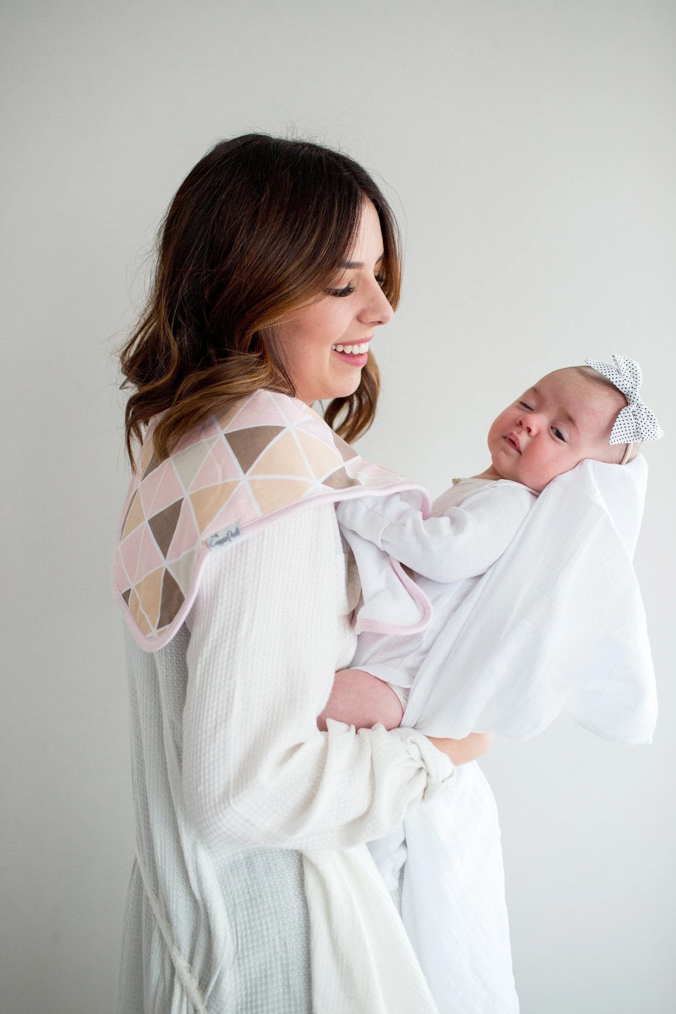 Copper Pearl Premium Burp Cloths | Blush 6 Copper Pearl Premium Burp Cloths | Blush - Image 4