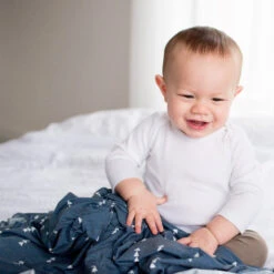 Copper Pearl Knit Swaddle Blanket | North -The Baby's Crib EmmylowephotoCopperPearlFeb28 74 2bb3ed58 db7e 46ff b087 4e37a2663cbb