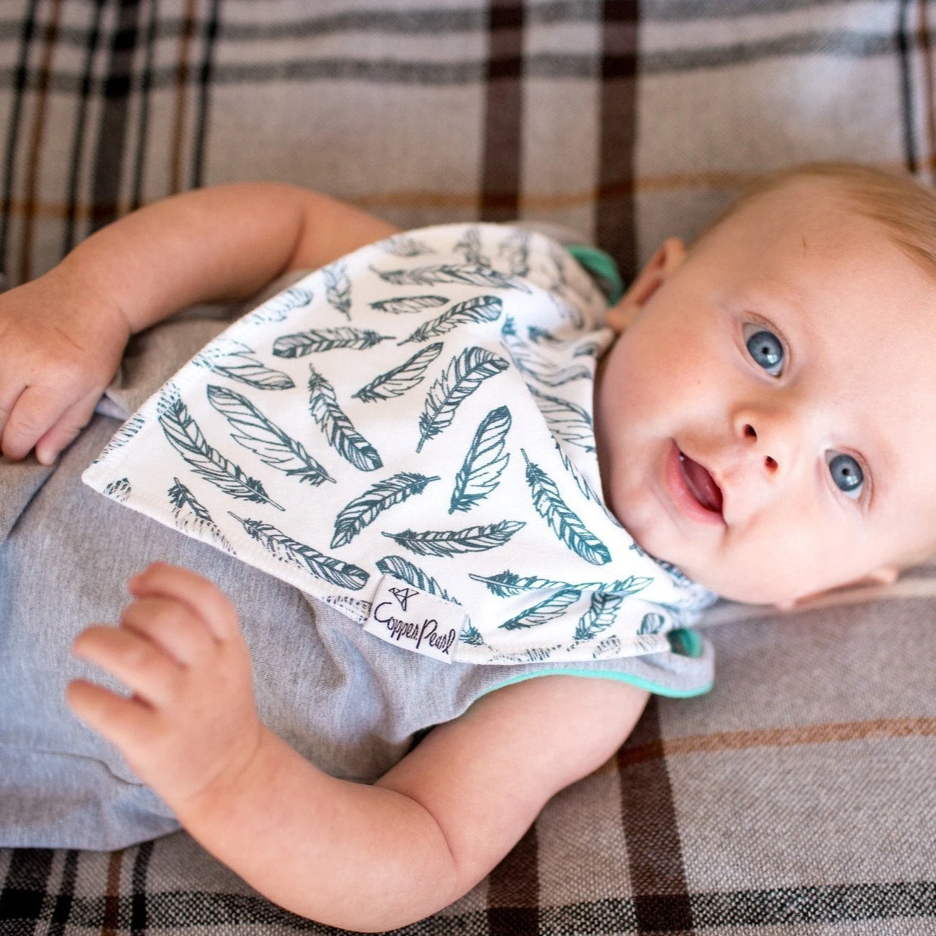 Copper Pearl Baby Bandana Bibs | Woodland 8 Copper Pearl Baby Bandana Bibs | Woodland - Image 6