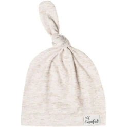 Copper Pearl Top Knot Hat | Oat