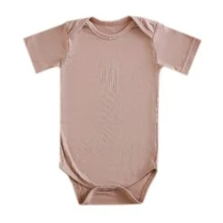 Copper Pearl Short Sleeve Bodysuit | Pecan