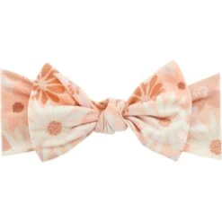 Copper Pearl Knit Headband Bow | Penny