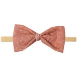 Copper Pearl Bowtie Nylon Bow | Rocky