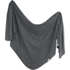 Copper Pearl Knit Swaddle Blanket | Slate