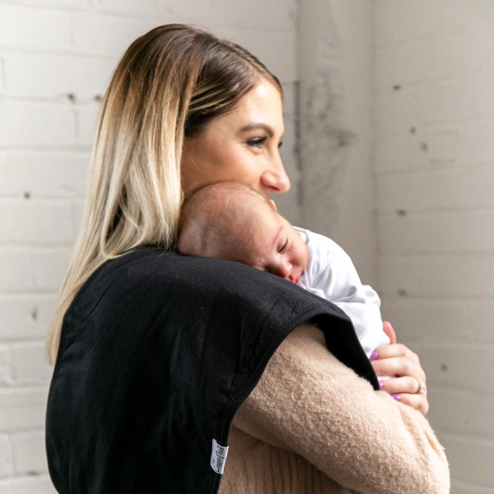 Copper Pearl Premium Burp Cloths | Black Basics 4 Copper Pearl Premium Burp Cloths | Black Basics - Image 2