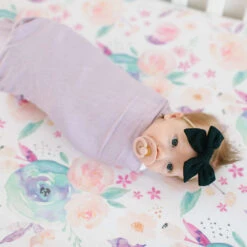 Copper Pearl Premium Knit Fitted Crib Sheet | Bloom -The Baby's Crib bloom sheet 2 f29143a4 baa6 43f1 9e4c 78382a32e5b8